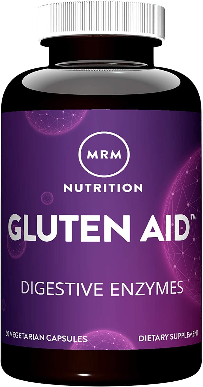 MRM Nutrition GlutenAid Digestive enzymes Gluten Dairy Digestion BIOCORE DPPIV GlutenFree 60 Servings