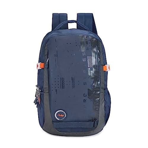 Skybags Polyester Solid Chaser 01 Laptop Backpack (H) Blue