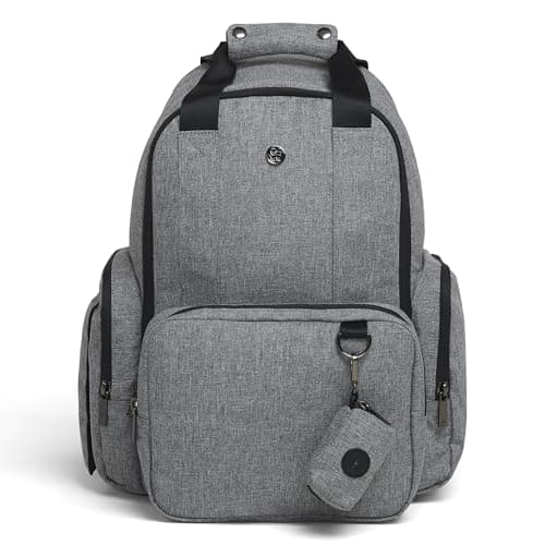 HUGGIES Unisexadult Signature Hug Pack Diaper Backpack Dark Grey Heather One Size