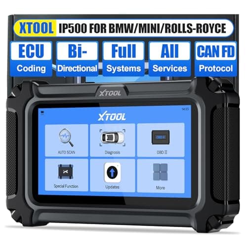 XTOOL IP500 for BMW OBD2 Scanner Full Systems Bidirectional Scan Tool with ECU Coding Battery Registration Tool for BMWMiNiRR All Reset ServicesInjector CodingBMSABS Lifetime Free Update