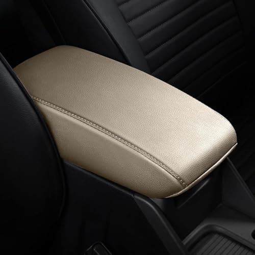 AOMSAZTO Console Covers for 2020 2021 2022 2023 2024 Toyota Coralla Armrest Covers for Toyota Coralla Beige