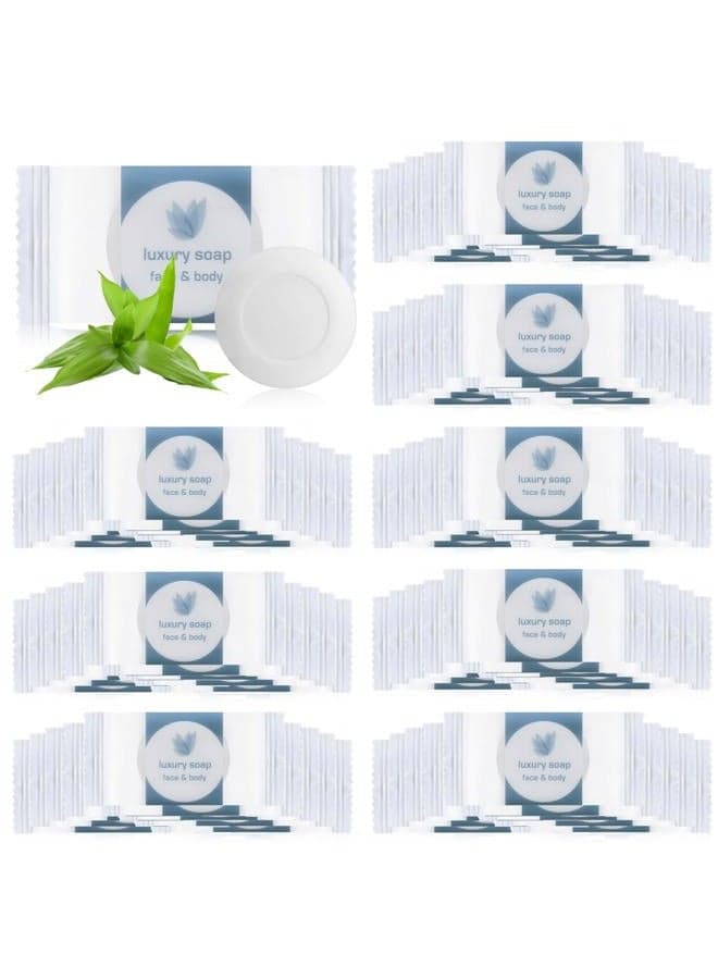 100 Pcs 0.35oz Mini Bar Soap Bulk Travel Soap Individually Wrapped Bulk Hand Soap Hotel Soap Bars Travel Size Toiletries for Hospitality Guest Bathroom Vacation Rentals