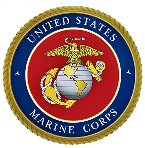 Officially Licensed US Marine Corps USMC Emblem Decal Sticker for Truck or Car Windows Laptops Tablets etc Perfect Marine Veteran Military Gift 525 Diameter Old Dominion LLC