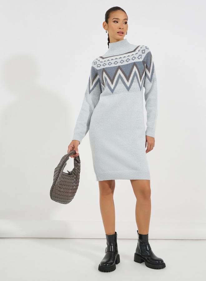 Fair Isle Sweater Dress