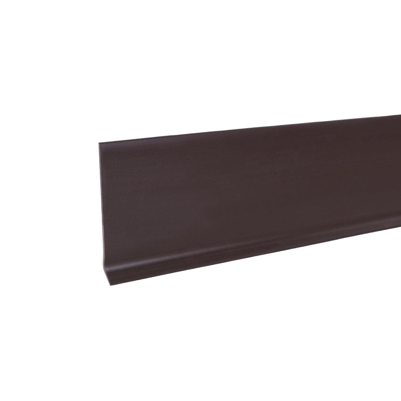 MD Building Products 4Inch x 60Feet Dry Back Vinyl Wall Base Flexible Dry Back Vinyl Trim with Toe Easy Install Molding Trim for Floors and Baseboards Brown 73900