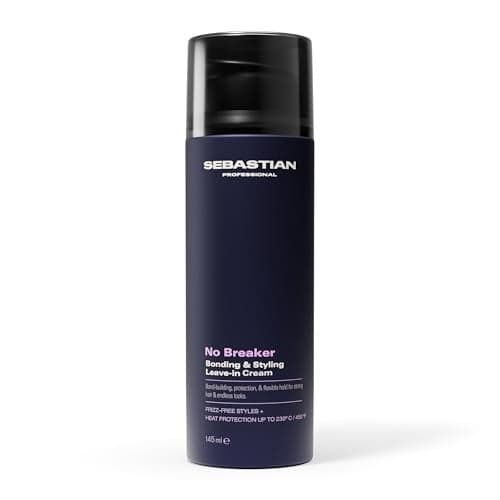 Sebastian Professional No Breaker Bonding Styling LeaveIn Cream Intense Hair Conditioning Cream with Heat Protection 72 HR FrizzFree Flexible Hold 49 fl oz Packaging May Vary
