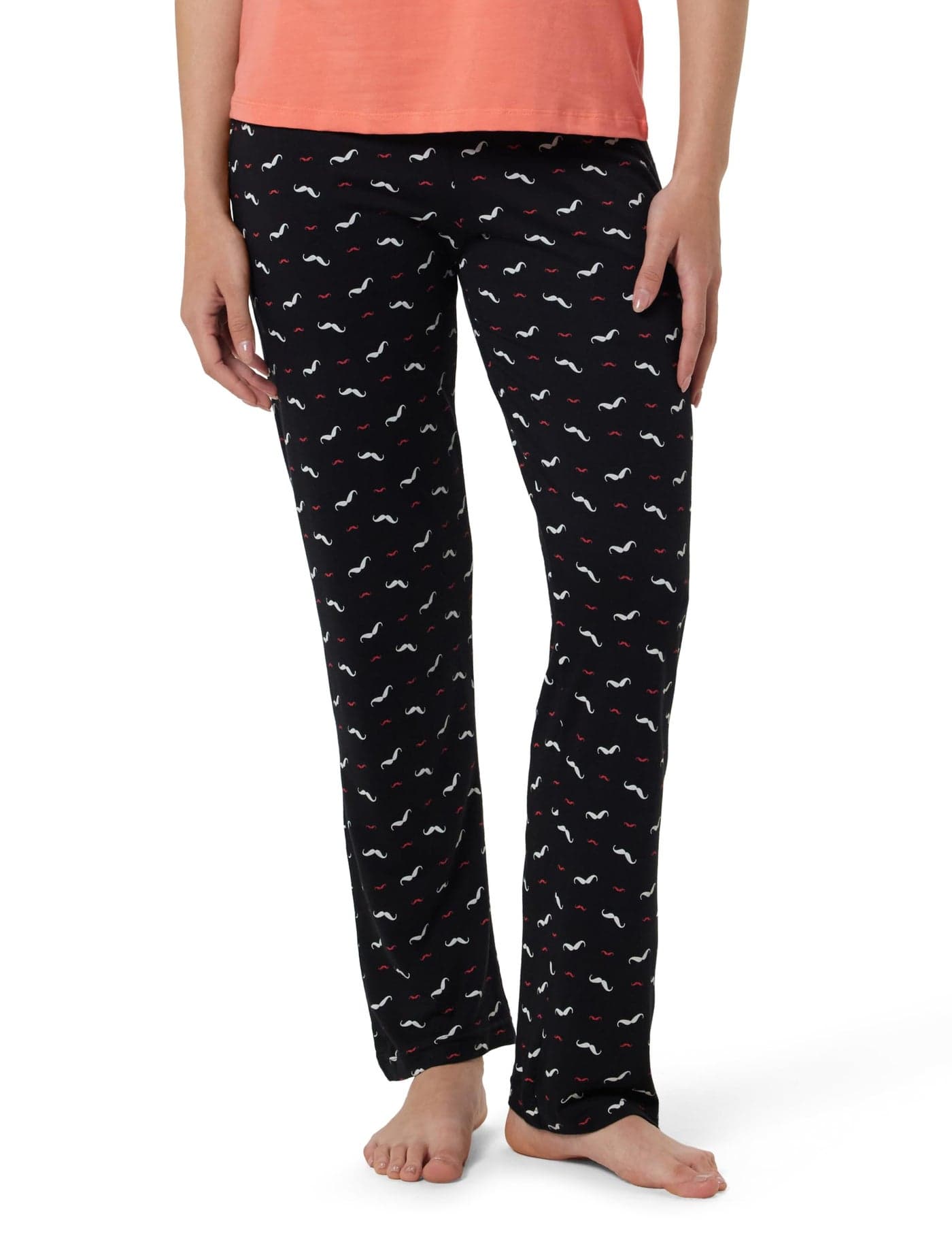 Van Heusen Athleisure Printed Lounge Pants (55307_MOUSTACHE_S)