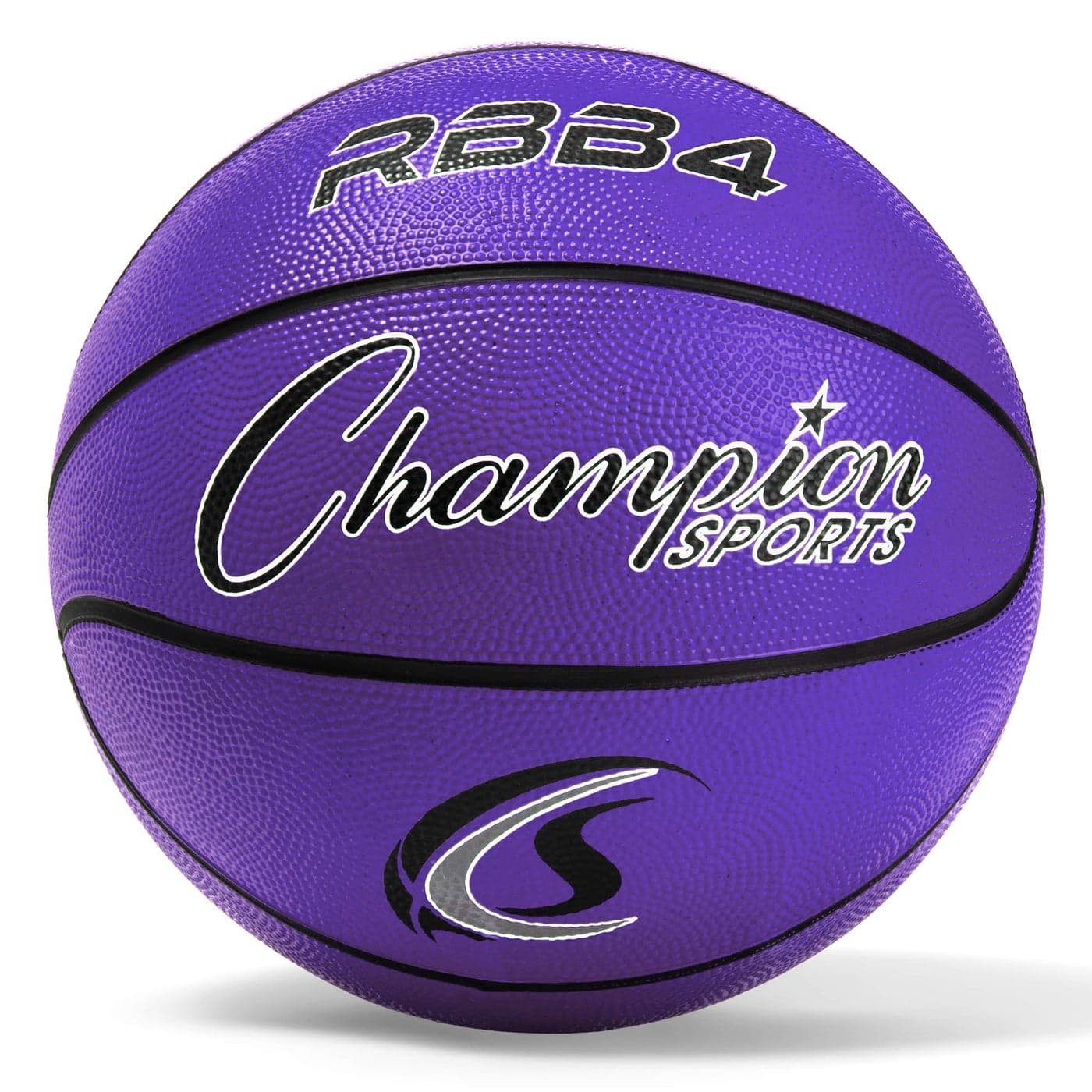 Champion Sports Rubber Intermediate Basketball Heavy Duty ProStyle Basketballs Premium Basketball Equipment Indoor Outdoor Sports Education Supplies Size 6 Purple
