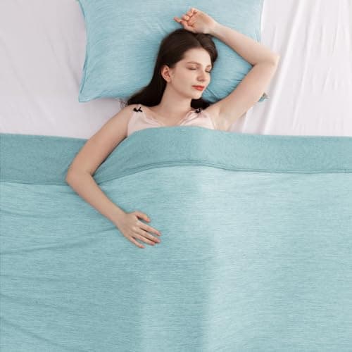 Elegear Revolutionary Cooling Blanket Throw Absorbs Heat to Keep Body Cool for Night Sweats, Arc-Chill 3.0 Cool Fiber Q-Max>0.5 for Hot Sleepers, Lightweight Summer Cold Blankets for Sleeping, Green