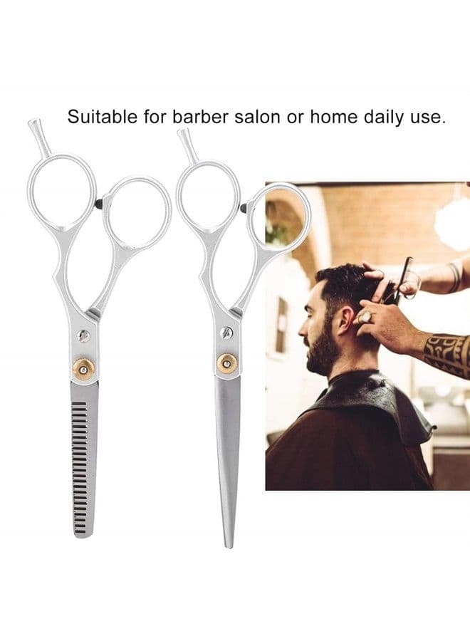 Hair Cutting Scissor, 6.1in Professional Hair Cutting Thining Scissors Set Salon Barber Hairdressing Shear for Female Hairdresser or Home DIY Use (#03)
