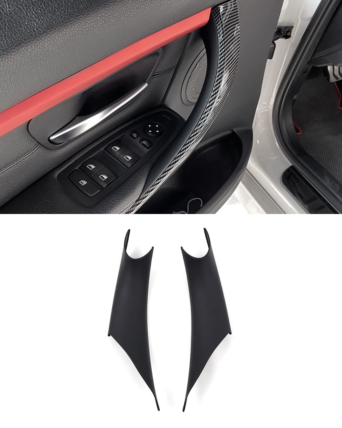 SHSBSCAR F30 Door Handle Covers fit for BMW F30, Driver Side Passenger Side Door Pull Handle Covers for F31 F34 F80 320 328 330 335 F32 F33 F36 F82 F83 418 420 428 430 435