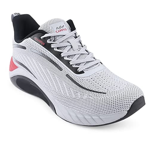 Campus Men's Abacus L.Gry/RED Running Shoes - 7UK/India 6G-221