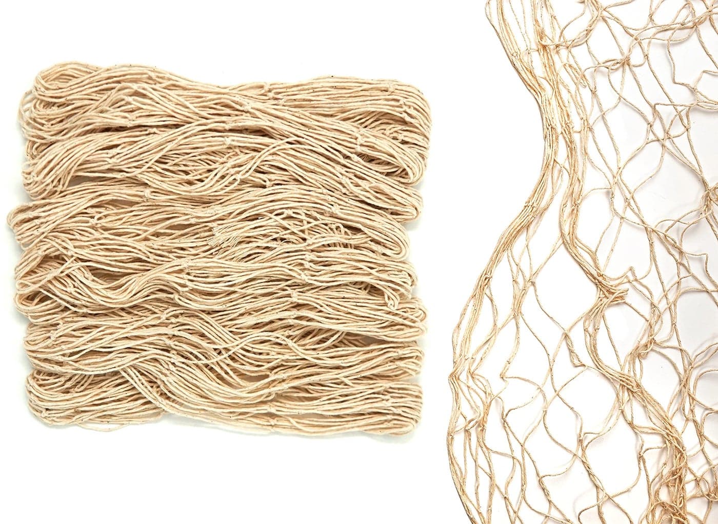 Netting Decoration, Fish Net Party Decor Natural Color Cotton Netting 48' x 144' Inches. Fishnet for Nautical, Pirate, Hawaiian, Underwater, Beach, Ocean & Mermaid Theme