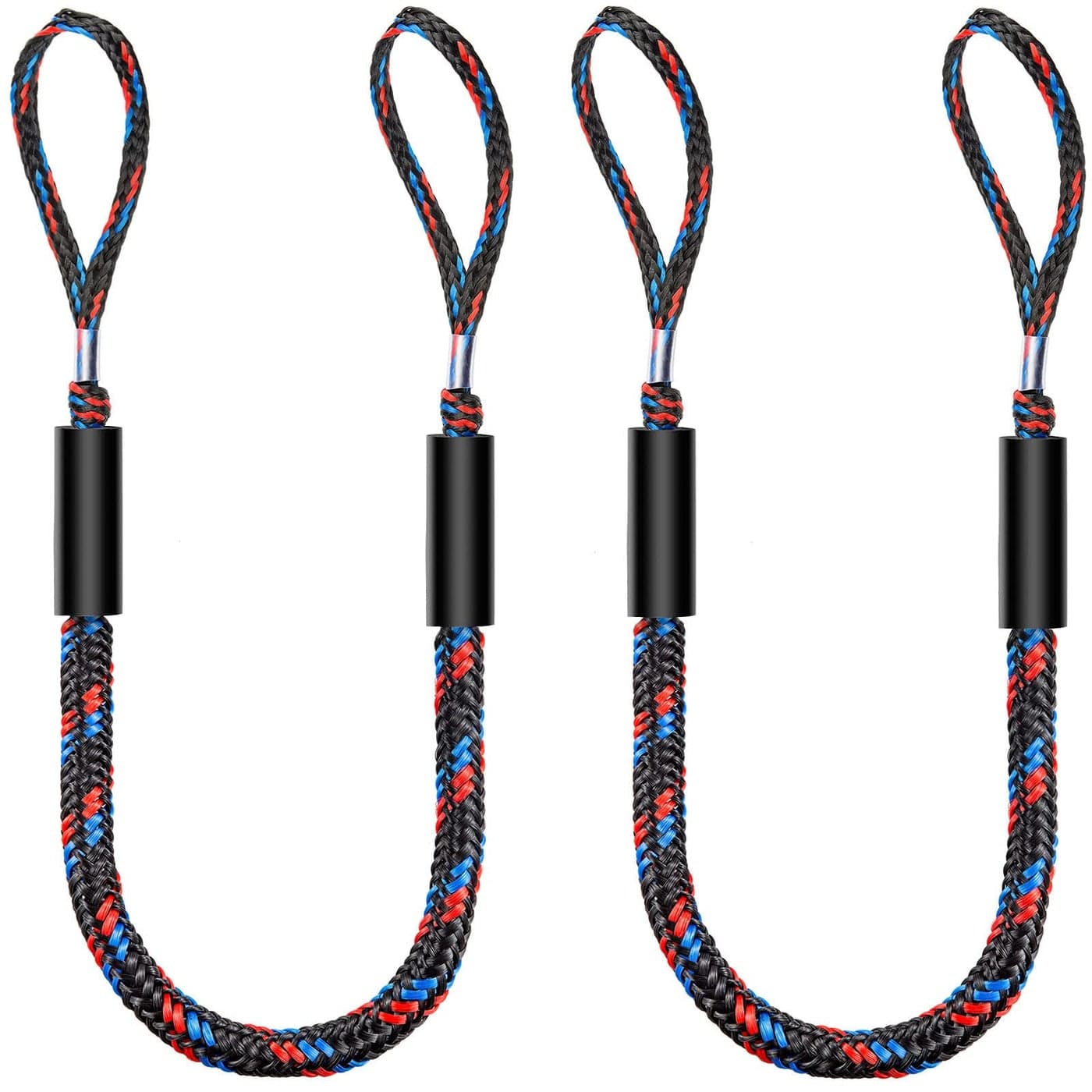 Botepon Boat Bungee Dock Lines Boating Gifts for Men Boat Accessories Pontoon Accessories Mooring Lines for Bass Boat 4 Feet