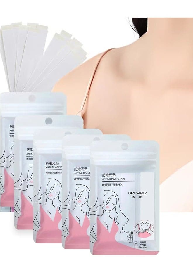 180 Strips Double Sided Tape for Fashion and Clothes, Waterproof Fashion Clothing Tape, Fabric Tape to Skin, Strong Adhesive Body Tape, Clear Transparent for All Skin Shades