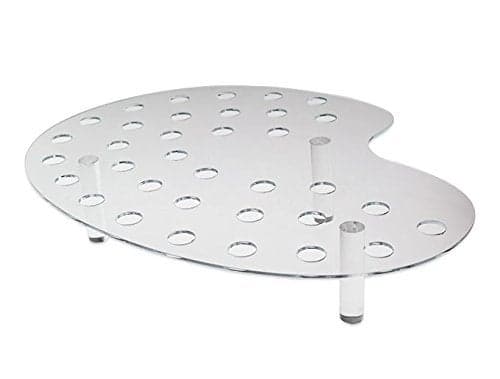 Source One 35 Slot Palette Display Stand for Mini Cones Multi Colored Acrylic - Food Grade (1 Pack, Clear)
