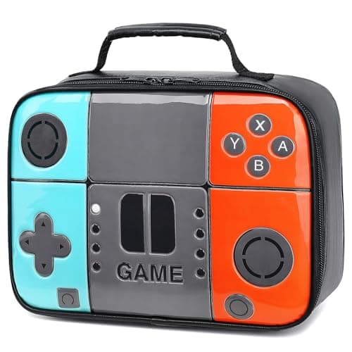 Tongtai Kids Lunch BoxBoy Insulated Lunch Boxes Game Leather Lunch Bag for SchoolThermal Meal Cooler Lunch Bags for Boys Girls Kids Toddler Teen