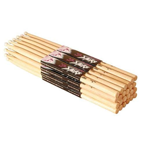 OnStage On Stage Hickory 2B Nylon Tip Drumsticks 12 Pairs