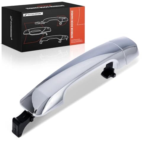 A-Premium Front Right or Rear Left or Rear Right Exterior Door Handle Compatible with Toyota Tundra 2007-2019, Sequoia 2008-2016, Chrome, Replace# 69217-0C040