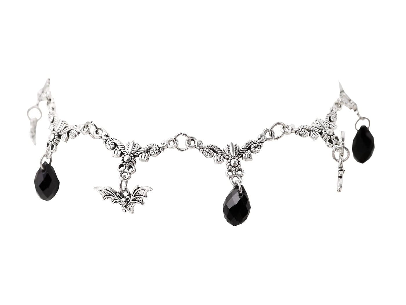 Sacina Gothic Bat Choker Necklace, Victorian Vampire Bat Pendant Necklace, Goth Halloween Christmas Jewelry Gift for Women