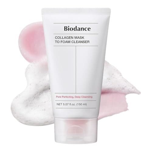 BIODANCE Collagen Mask To Foam Cleanser 2in1 Pore Care and Hydrating Foaming Facial Cleanser for Sensitive Skin Gentle Face Wash Korean Skin Care507 fl oz 150 ml