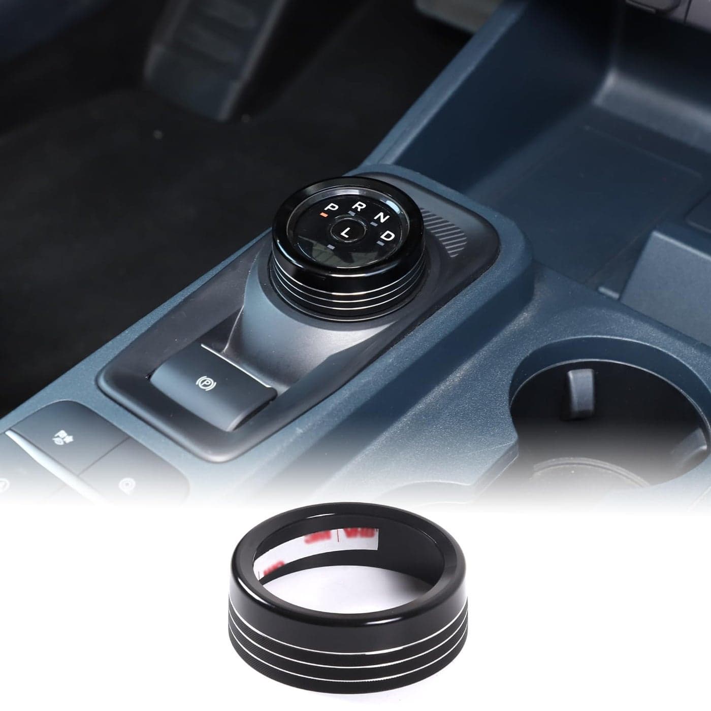 Car Gear Shift Switch Button Ring Trim Cover Compatible with Ford Maverick 20222024 Gear Knob Ring Cover Gear Shift Switch Knob Protect Cover Gear Shifter Head Button Decorative Interior Accessories
