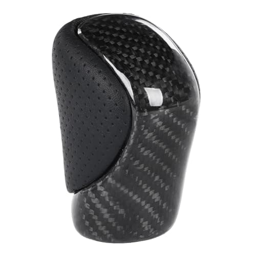 muge racing Gear Shift Knob Real Carbon Fiber Black Perforated Leather Shifter for Lexus ES GS GX is NX RC RX 200t 300 350 450h 450hL 350L