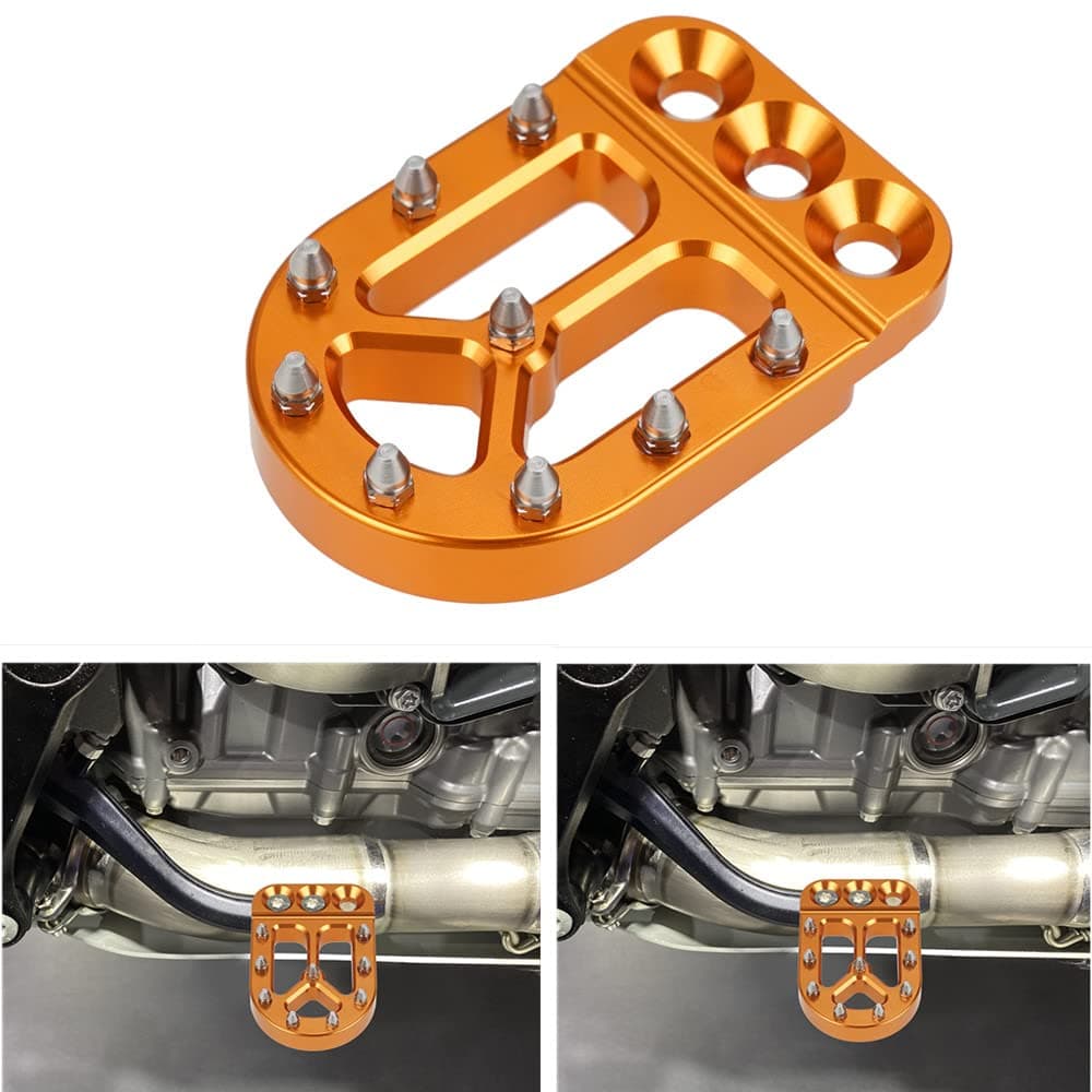 NICECNC Orange Brake Pedal Lever Pad Extender Compatible with KTM 390 Adventure 20202023790890 AdventureRS 20182023690 Enduro R 200823690 SMC R2019231290119010901050990950 Adventure