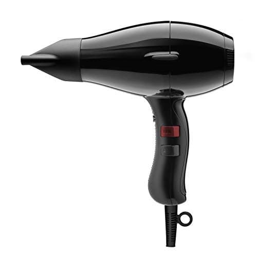 Elchim 3900 Light Ionic Professional Dryer, Lightweight with 2 Concentrators Included, Black
