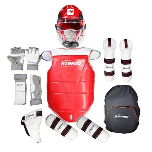HXRROO Upgraded Taekwondo Sparring Gear Set, Training Equipment, Light Weighted and Soft, for Taekwondo Karate Trainer Children Youth Adult