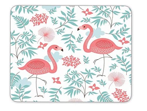 A Pink Flamingo Mouse pad-Non-Slip Rubber Mousepad-Applies to Games,Home, School,Office Mouse pad …