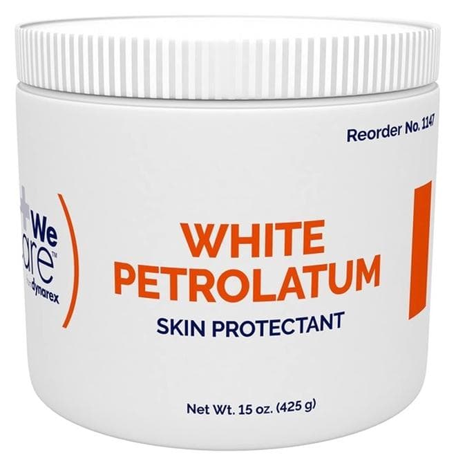 White Petrolatum, Petroleum Jelly for Dry, Damaged or Cracked Skin, Soothing White Petroleum Jelly for Minor Skin Irritations, 15 oz. (425g) Jar, 1 Petroleum Jelly Jar