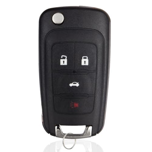 Car Key Fob Keyless Entry Remote Flip Replacement for 20102019 Chevy Cruze Camaro Impala Equinox Malibu SonicGMC TerrainBuick Lacrosse Regal Verano Encore Car Key Replacement for OHT01060512 4Btn