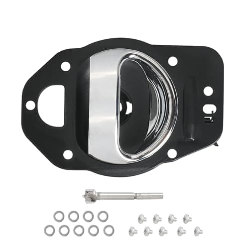 HONFQP Interior Door Handle Driver Side Compatible with Chevy HHR 20062011 Accessories Parts Replaces 25812196 FrontRear Left 1 PCS
