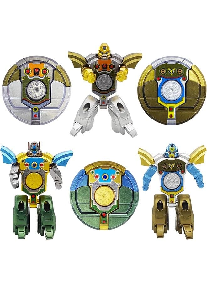 6PCS Transformable Fidget Spinners for Kids Party Favor, Deformable Robot Spinner Fidget Toys, Fingertip Gyros Stress Relief Sensory Toy Stocking Stuffers Bulk Gifts Kids Classroom Prizes