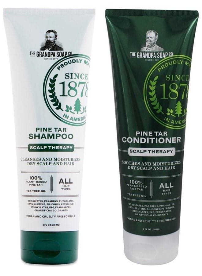 Pine Tar Shampoo 8oz and Conditioner 8oz Bundle