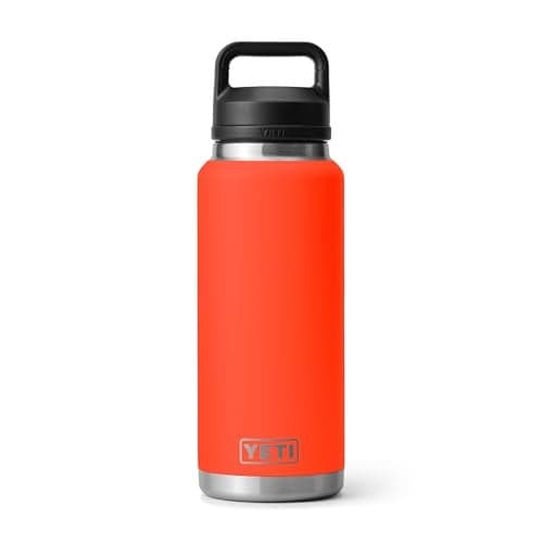 YETI Rambler 36 oz Bottle, Leakproof, Vacuum Insulated, Stainless Steel with Chug Cap, Solar Flare