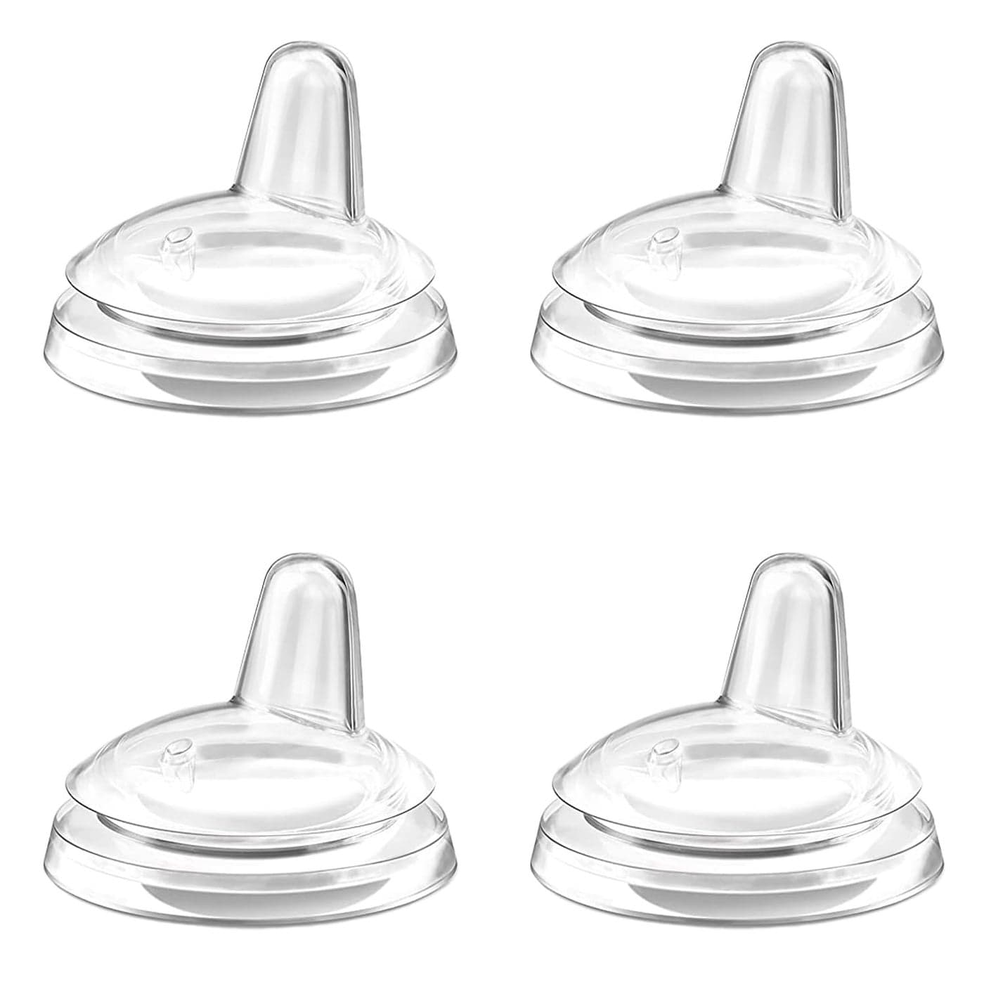 Sippy Spout Nipples for Philips Avent Natural Baby Bottles My Grippy Spout Sippy Cup and Natural Trainer Sippy Cup Food Grade Soft Silicone Variable Flow 6m 4 Count