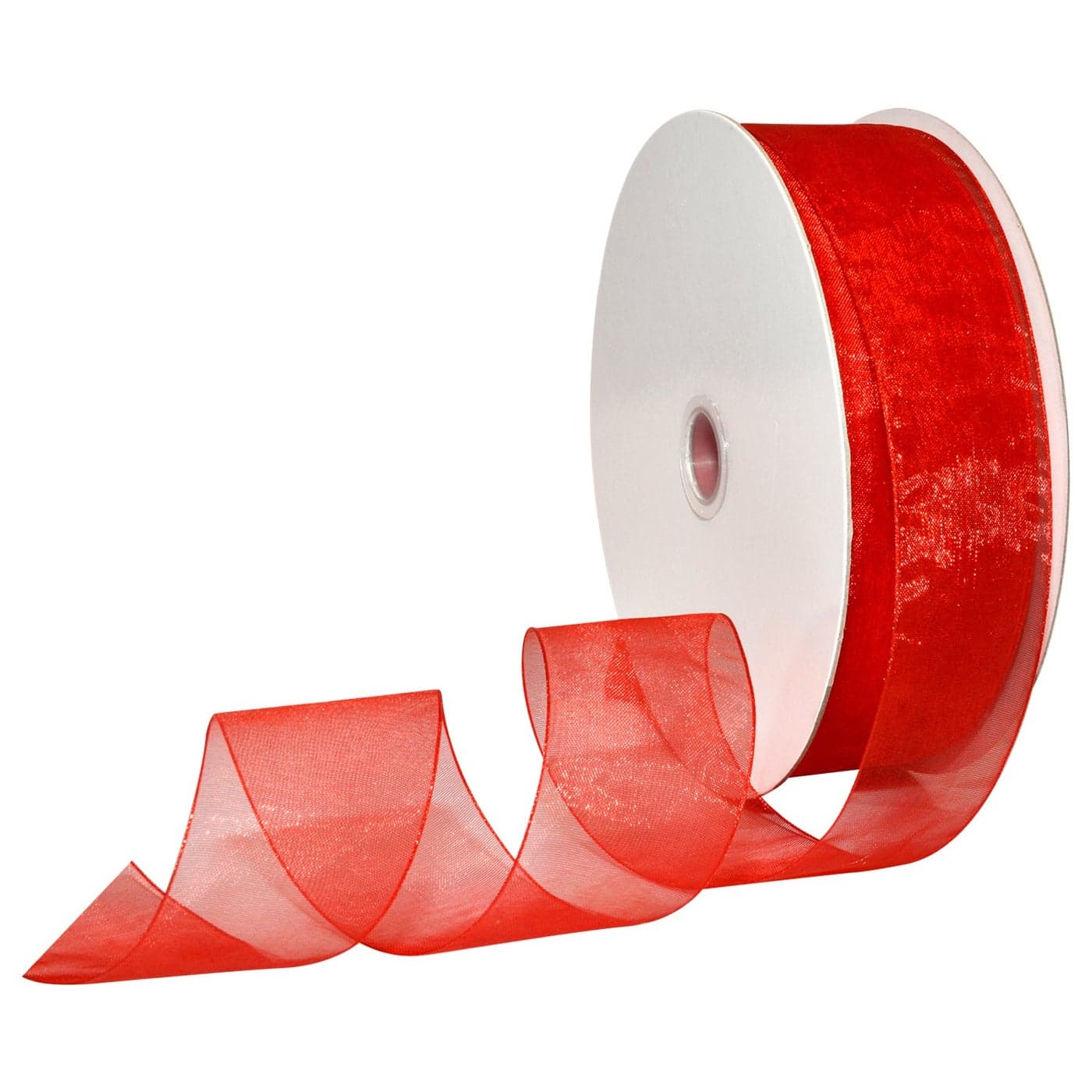 Morex Ribbon 91809100609 Organdy Nylon Ribbon 1 12Inch by 100Yard Red