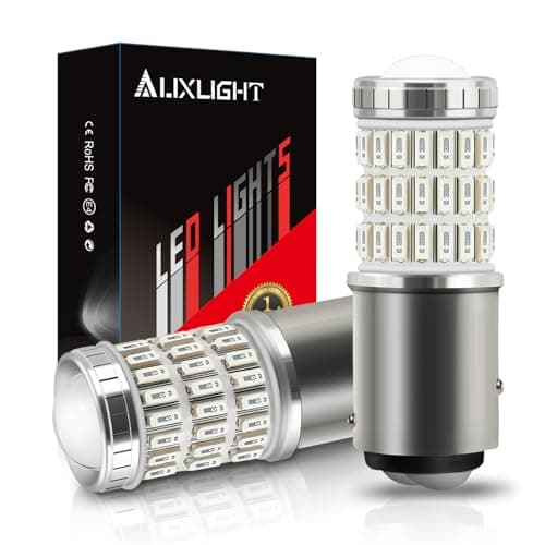 AUXLIGHT 2057 1157 2357 7528 2057A 1157A 2357A LED Bulbs Brilliant Red, Ultra Bright 60-SMD LED Replacement for Brake/Tail Lights, Blinker Lights, Turn Signal/Parking or Running Lights (Pack of 2)