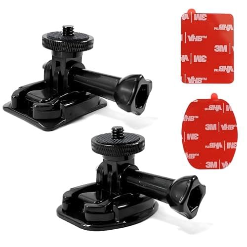 Flexible Adhesive Mount for Insta 360 ACE Pro X5 X4 X3 X2 X RS R GO 3S 2, Helmet Sticky Mounts Buckle Mount Screw Accessory Kit Compatible with GoPro Hero 13 Max Session and DJI Osmo Action Cameras
