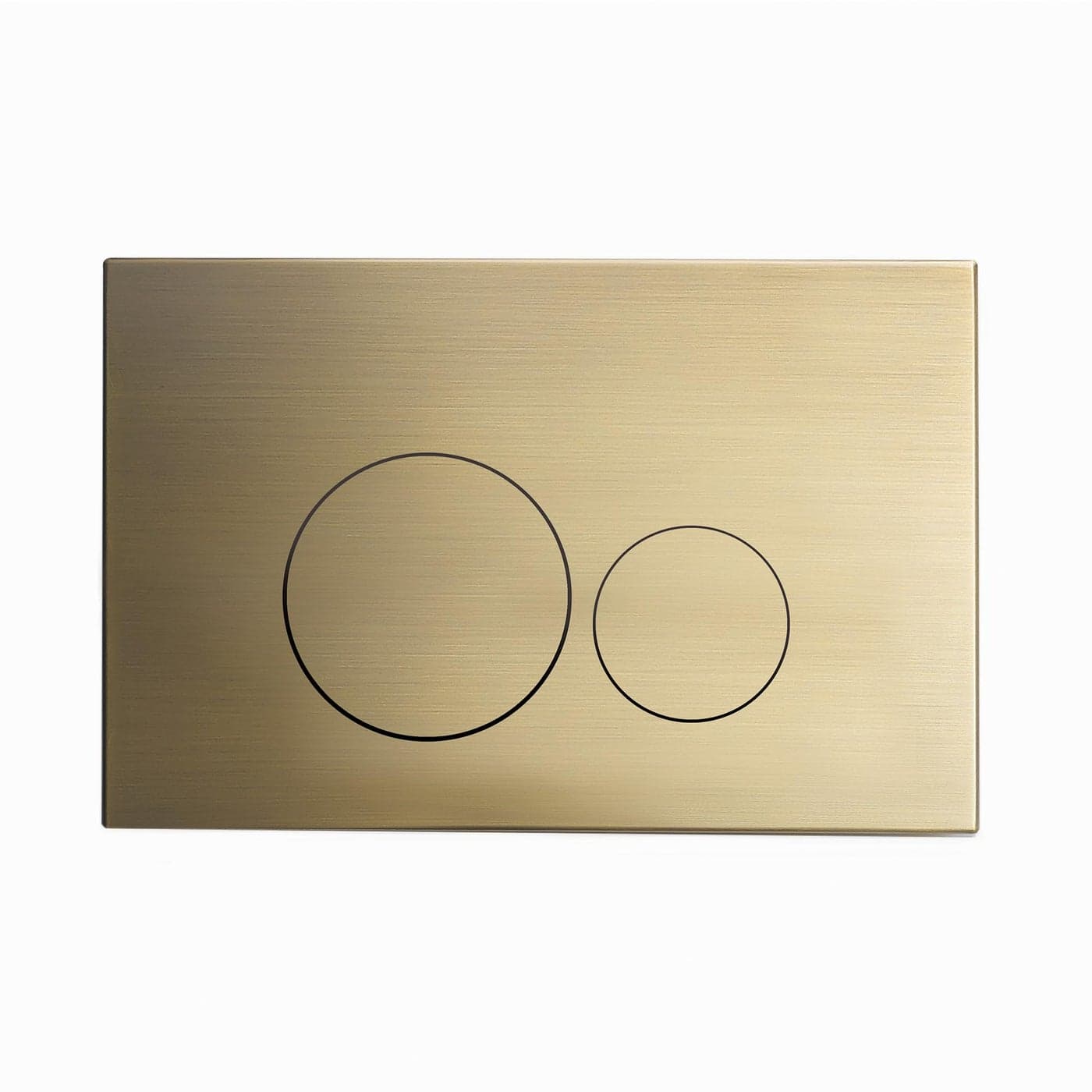 Swiss Madison Well Made Forever Wall Mount Actuator Flush Push Button Plate in Brushed Brass SMWC001Z