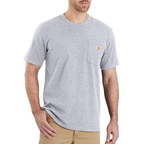 CarharttmensRelaxed Fit Heavyweight T-Shirt GreyX-Large Tall Heather Gray