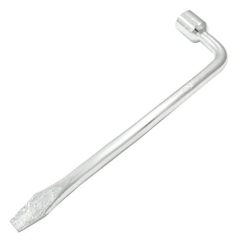 BokWin 1 Pcs Hexagon Slotted End Socket Lug Wrench L Type Tire Replacement Tool for Car19mm