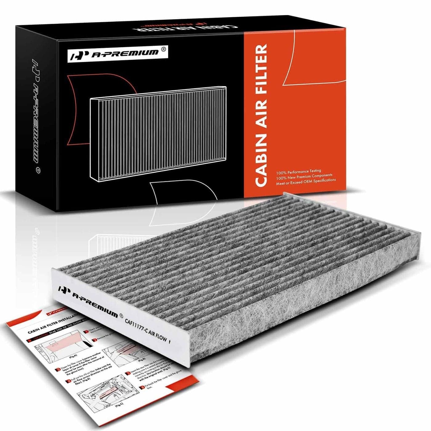 APremium Cabin Air Filter with Activated Carbon Compatible with Nissan Sentra 20132019 Juke 20112017 LEAF 20112023 Cube 20092014 Replace 272773DF0A