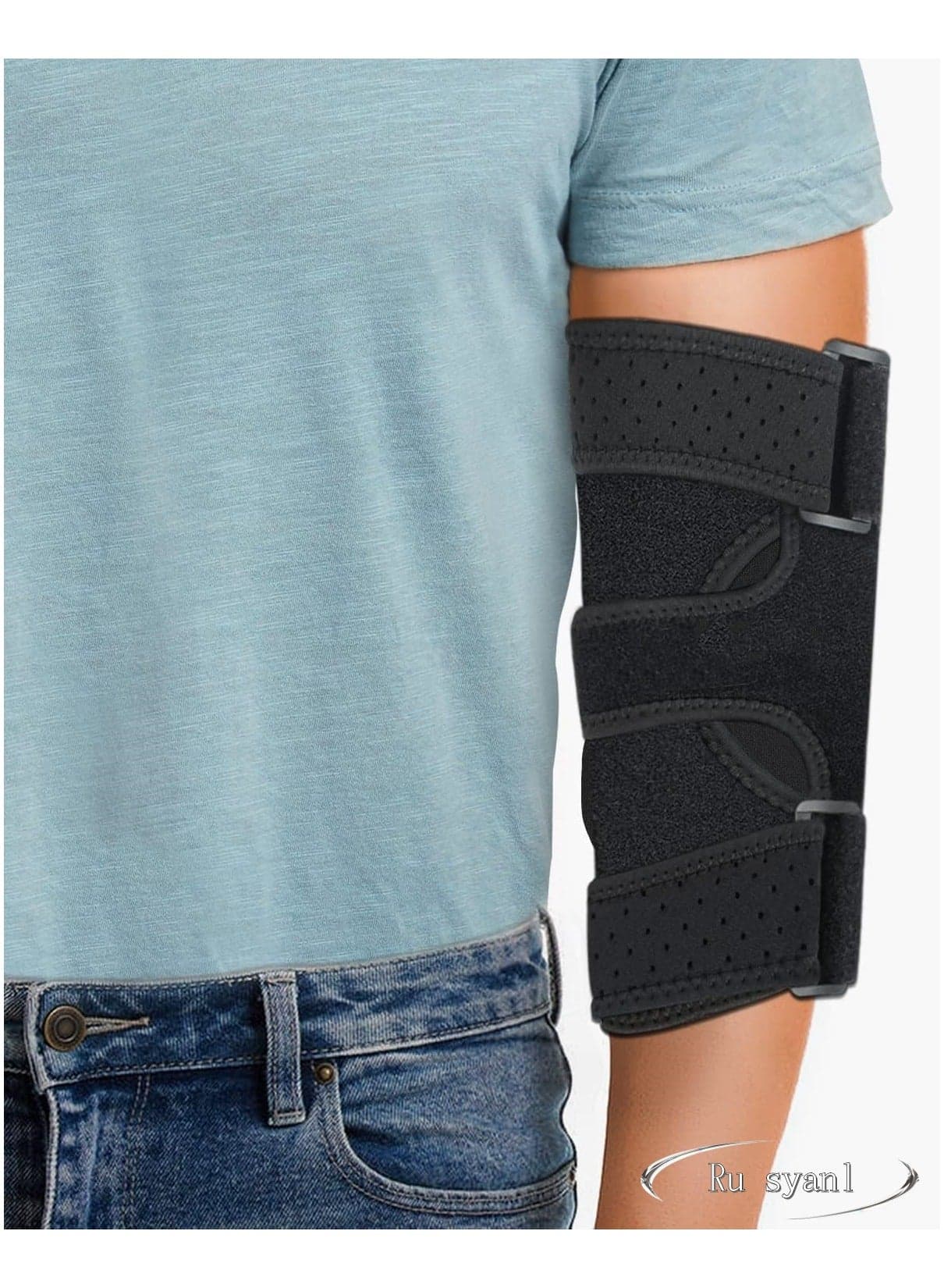 Elbow Brace - Comfortable Night Elbow Sleep Support Elbow Splint Adjustable Stabilizer Splints Cubital Tunnel Syndrome Tendonitis Ulnar Nerve Tennis Fits for Men and Women(Fits Most)
