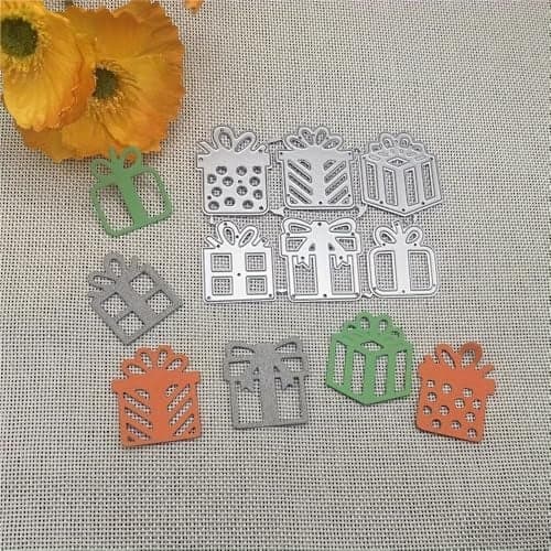 Lapoo Tool Metal Cutting Die for Scrapbooking Durable Cut Stencils for DIY Scrapbook Photo Album Decorative Paper Card Card Making Supplies Embossing 6 Kinds of Gifts 4 x 31 in