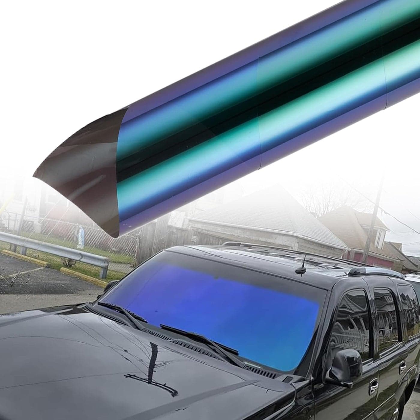 ATMOMO Purple Chameleon Car Side Window Tint - Reflective Glass Film 19.68'' x 118''