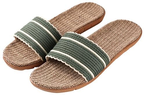 Aerusi Loki Slide Slip On Flip Flop Sandals, sage green, Size 8 - 9 Regular US