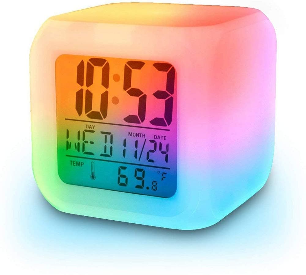 Naivete Magical Led ColorChange Alarm ClockMulti Color 1pc